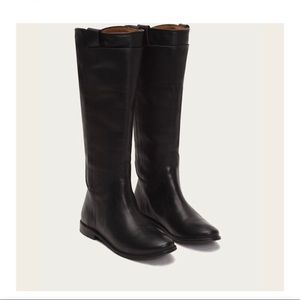 Frye Paige Tall Riding Boots in Black